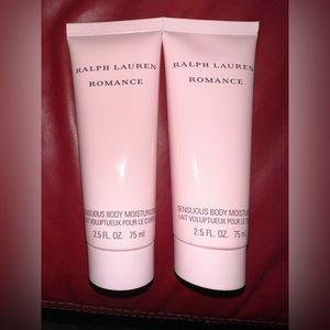 Brand new Ralph Lauren Romance Body Lotion 2.5 oz each